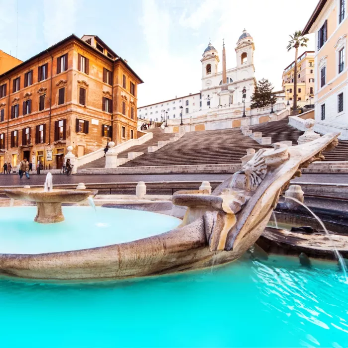 Испанская лестница ( La Scalinata di Trinità dei Monti)