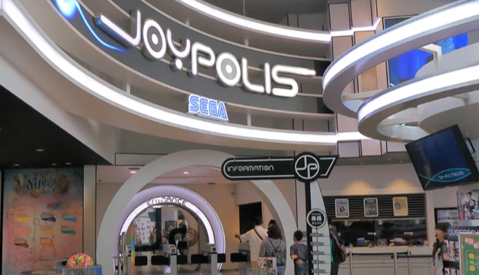 Игровой зал - "Tokyo Joypolis от SEGA"