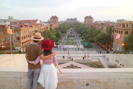 Музей под открытым небом в Ереване "Каскад".