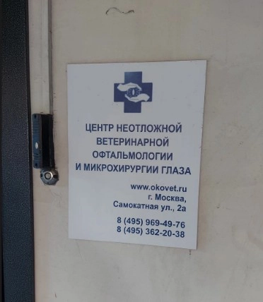 Ветеринарные клиники "Центр неотложной ветеринарной офтальмологии и микрохирургии глаза".