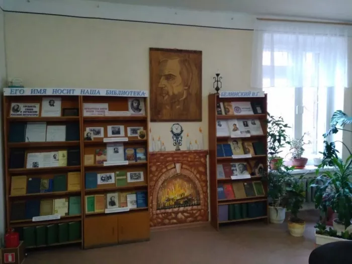 "Библиотека им. В.Г. Белинского".