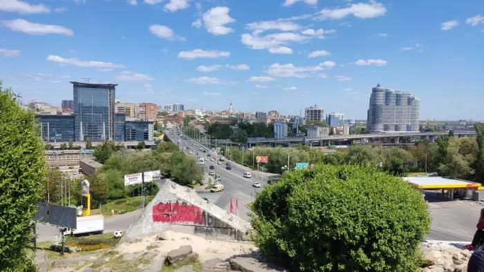 Смотровая площадка в микрорайоне Ленгородок. 