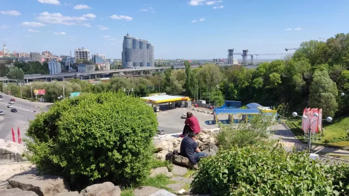 Смотровая площадка в микрорайоне Ленгородок. 