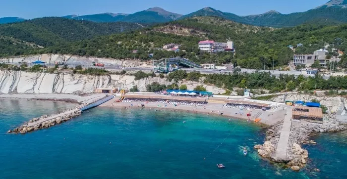 Пляж пансионата «Виктория»
