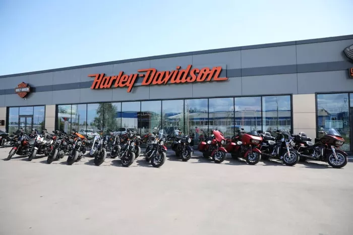 Мото-салон "HARLEY-DAVIDSON" в Нижнем Новгороде.