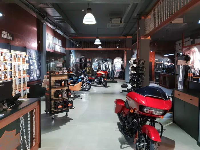 Мото-салон "HARLEY-DAVIDSON" в Нижнем Новгороде.