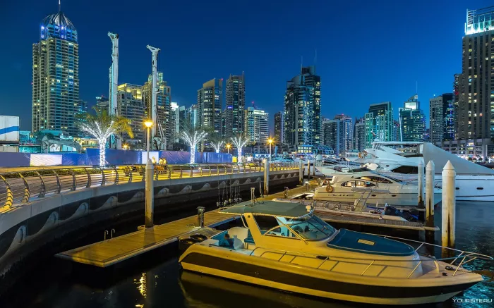 Городской пляж "Dubai Marina beach"