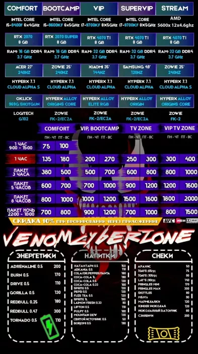 Кибер клуб "Venom Cyber Zone" на Ярославской