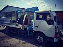 Эвакуация автомобилей "Эвакуатор площадка-кран манипулятор"