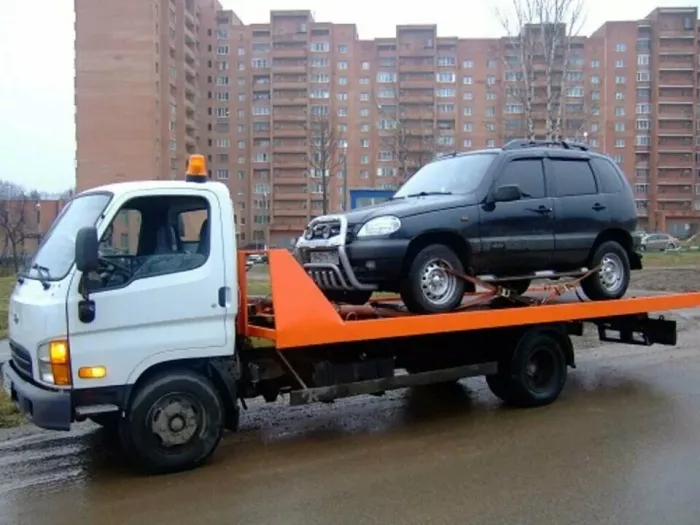 Эвакуация автомобилей "Эвакуатор площадка-кран манипулятор"